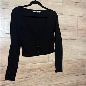 Elegant Black Button-Down Shirt